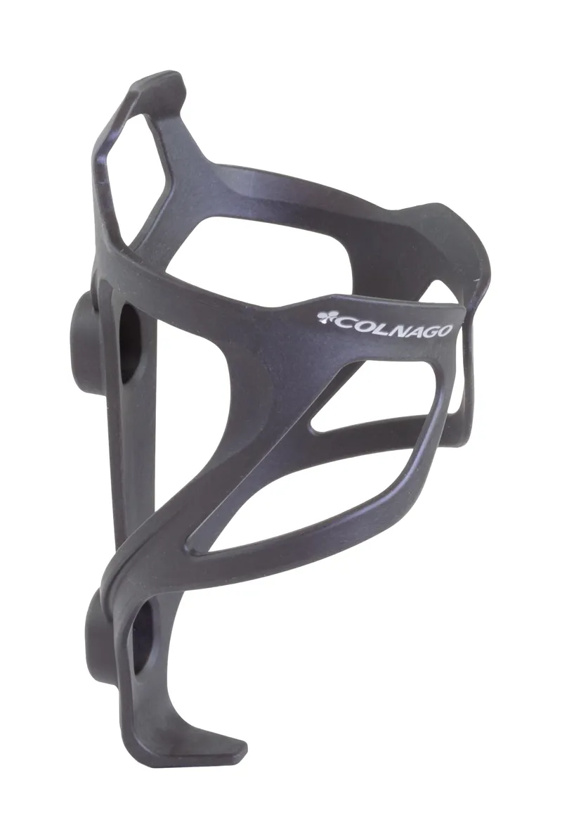Colnago BC02 Carbon Bottle Cage Black Logo: Silver