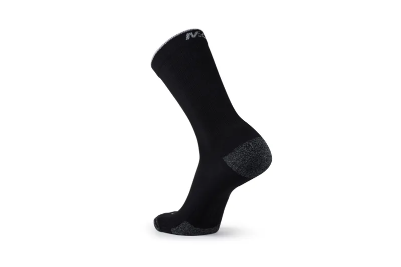 M2o Merino Crew Compression Socks in Black/Grey