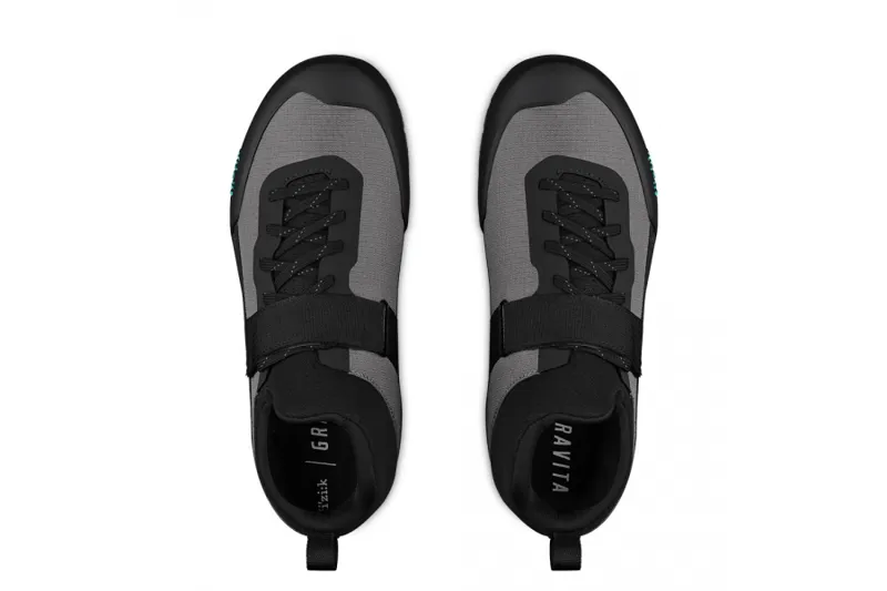 Fizik Gravita Tensor Flat MTB Shoes in Grey/Aqua-2