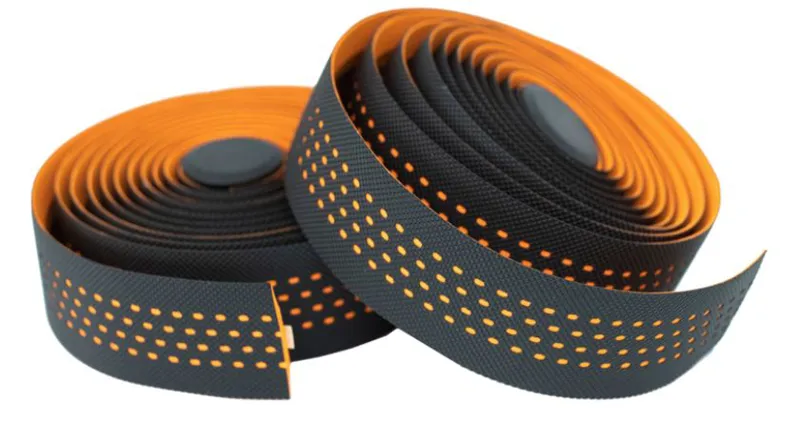 KranX Stretta Primo-High Grip Anti-Shock H-bar Tape in Black/Orange