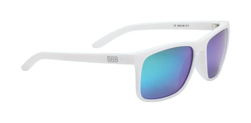 BBB Town Green Lense Sunglass in White