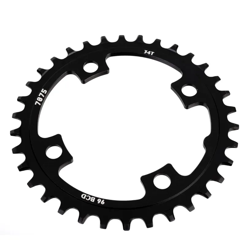 SunRace Narrow-Wide MX00 96 BCD Alloy Chainring In Black-2