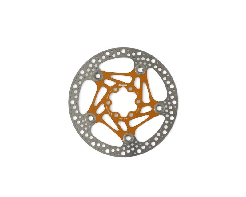 Hope Road 160mm 6 Bolt Floating Disc Brake in Orange