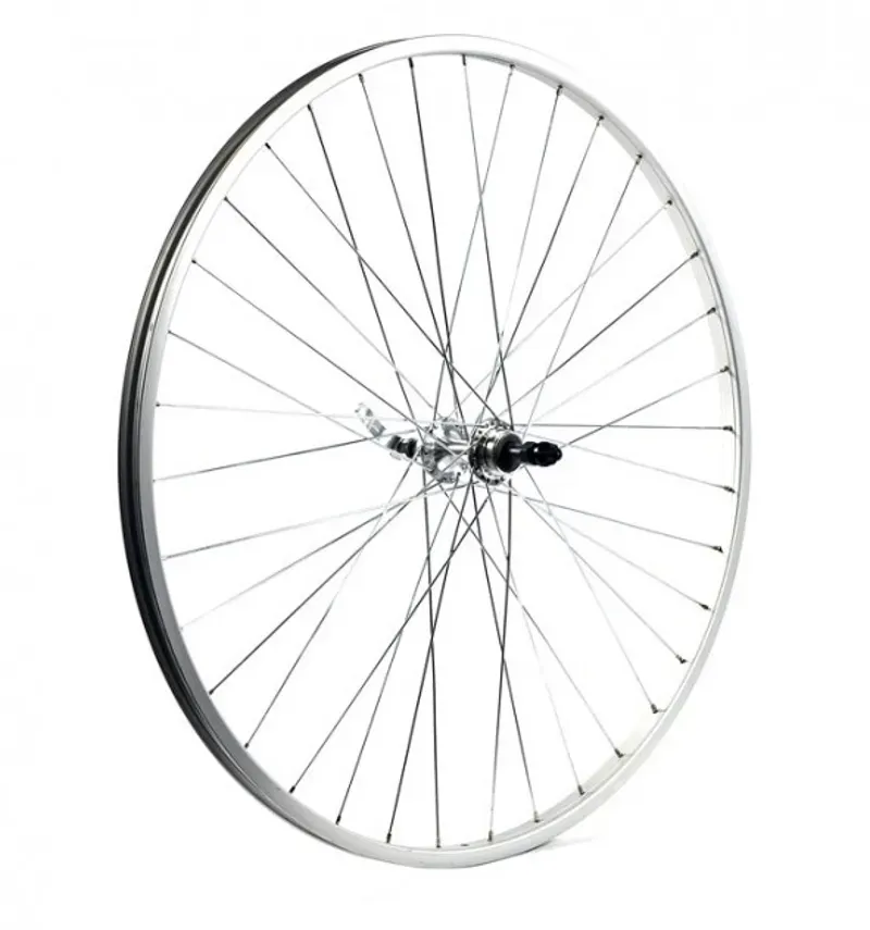 KX Wheels Road 27x1-1/4-inch RB SW QR Screw-on Rear Wheel in Silver