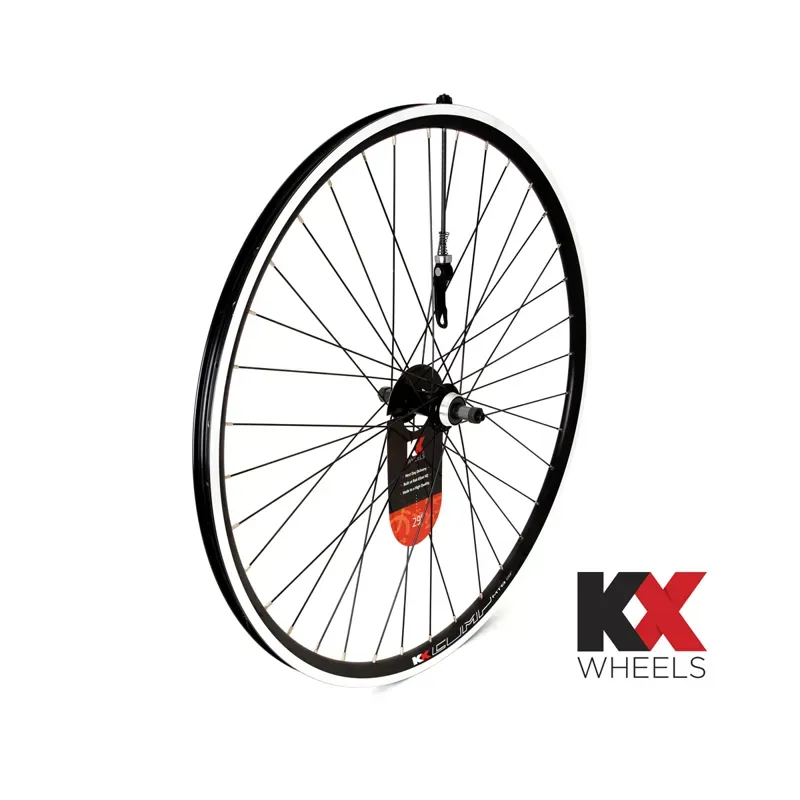 KX MTB 29er Doublewall Q/R Screw On Wheel Rim Brake In rear BLACK 29