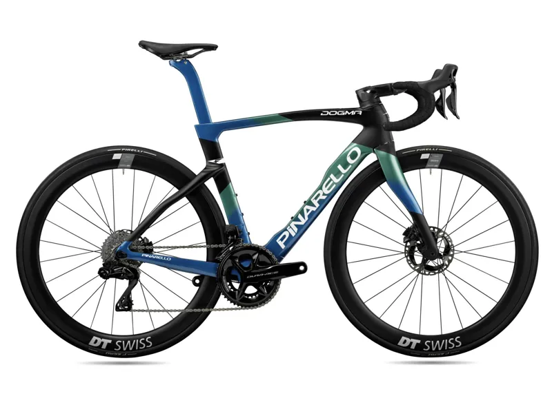 Pinarello Dogma F Disc Nebula Green Blue Dura Ace Di2