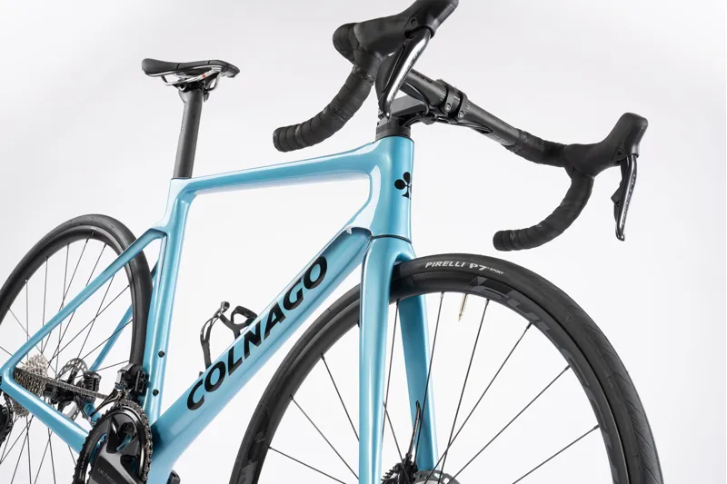Colnago V4 Disc 2025 Complete Road Bike Ultegra Di2 12 Speed Blue Grey VDBL 2025-9
