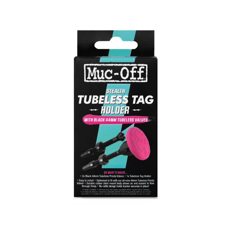 Muc-off Stealth Tubeless AirTag Holder  44mm Valves-5