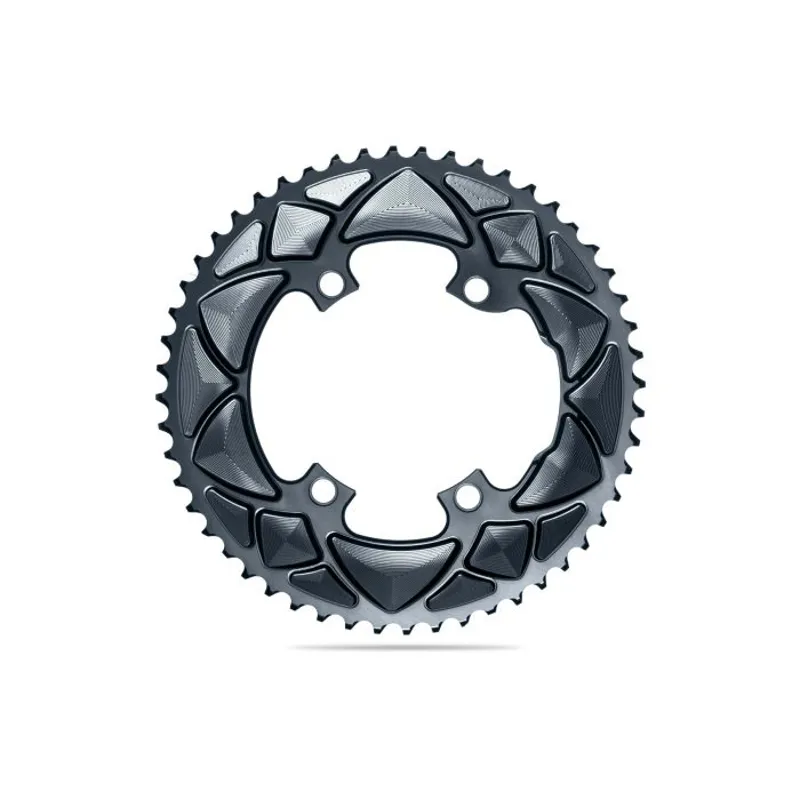 AbsoluteBlack ROUND 110BCD 4 holes 2X  asymmetric Shimano 9100/8000