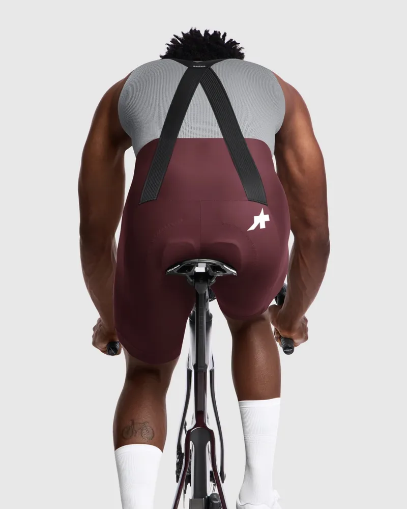 Assos Mille GT bib shorts S11 Burgundy Red-3