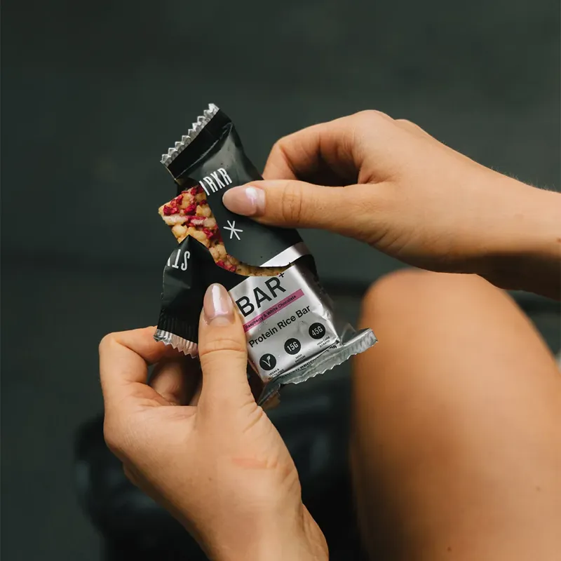 STYRKR - BAR+ Protein Rice Bar - Raspberry and white Chocolate-3