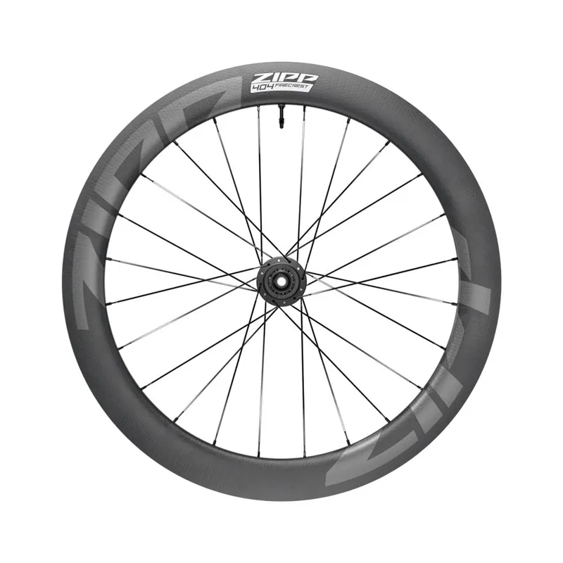 Zipp Wheel - 404 Firecrest Carbon Tubeless Disc Brake Center Locking 700c Front 24spokes 12x100mm Standard Graphic B1: size