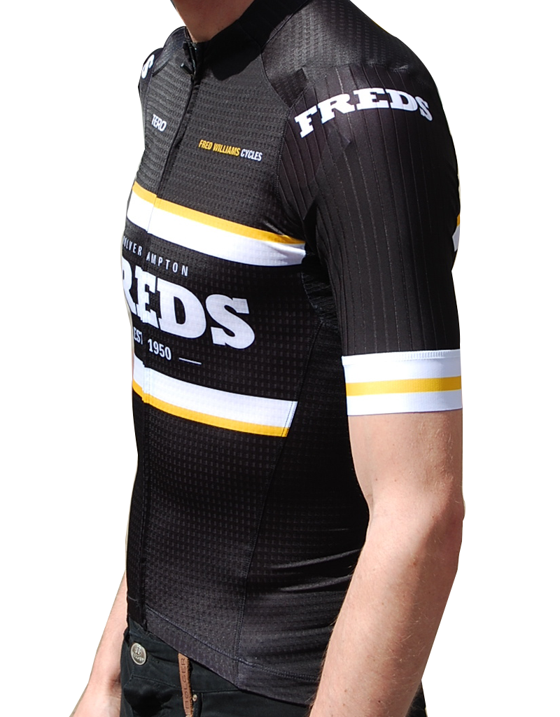 Freds Aero Black Race Jersey-2