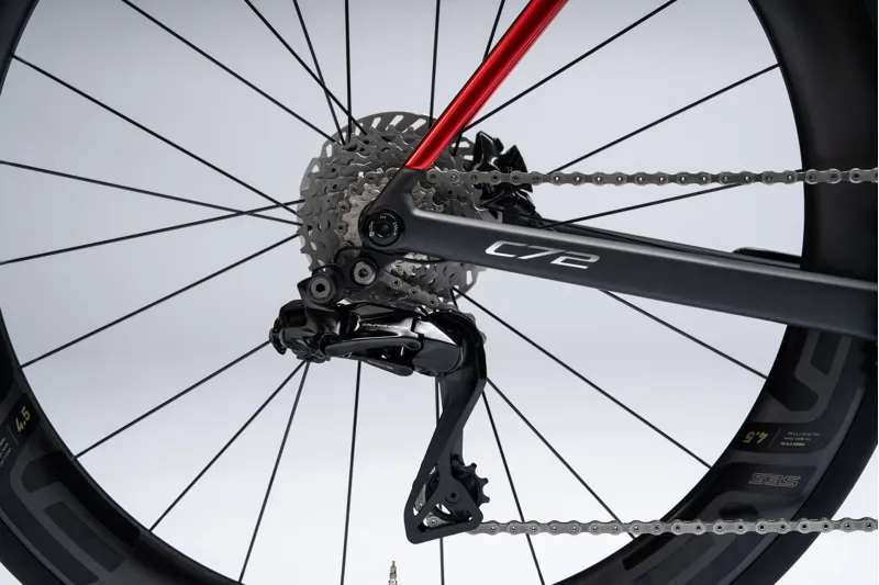 Colnago C72 Disc 2026 Carbon Road Race Frame Set HFRD Black Red-2