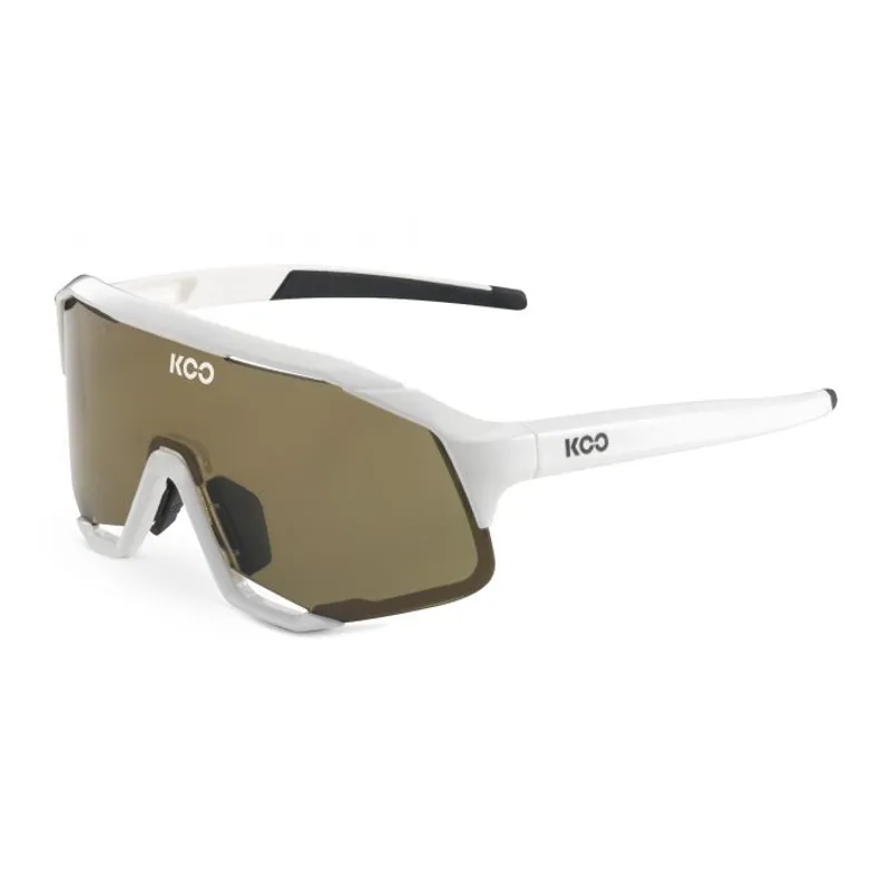 Koo Demos White Frame Brown Lenses Uni