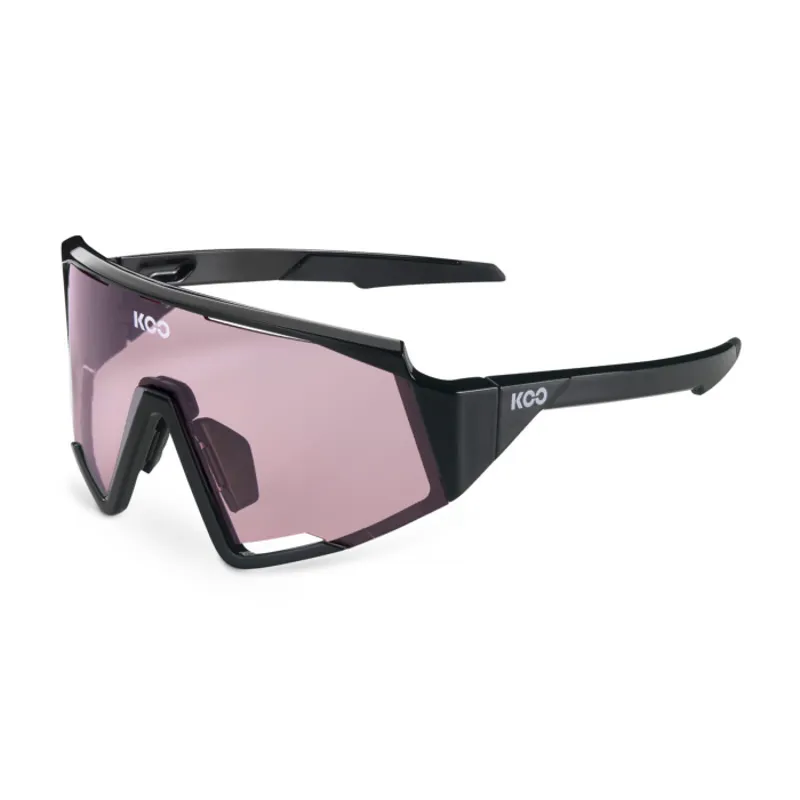 Koo Spectro Black Frame Photochromic Pink Lenses Uni