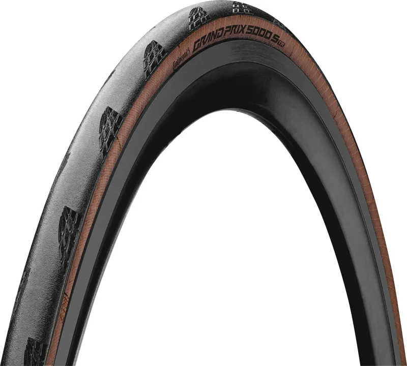 Continental GP5000 S TR Tubeless Road Race Tyre In folding BLACK/TRANS 700 x