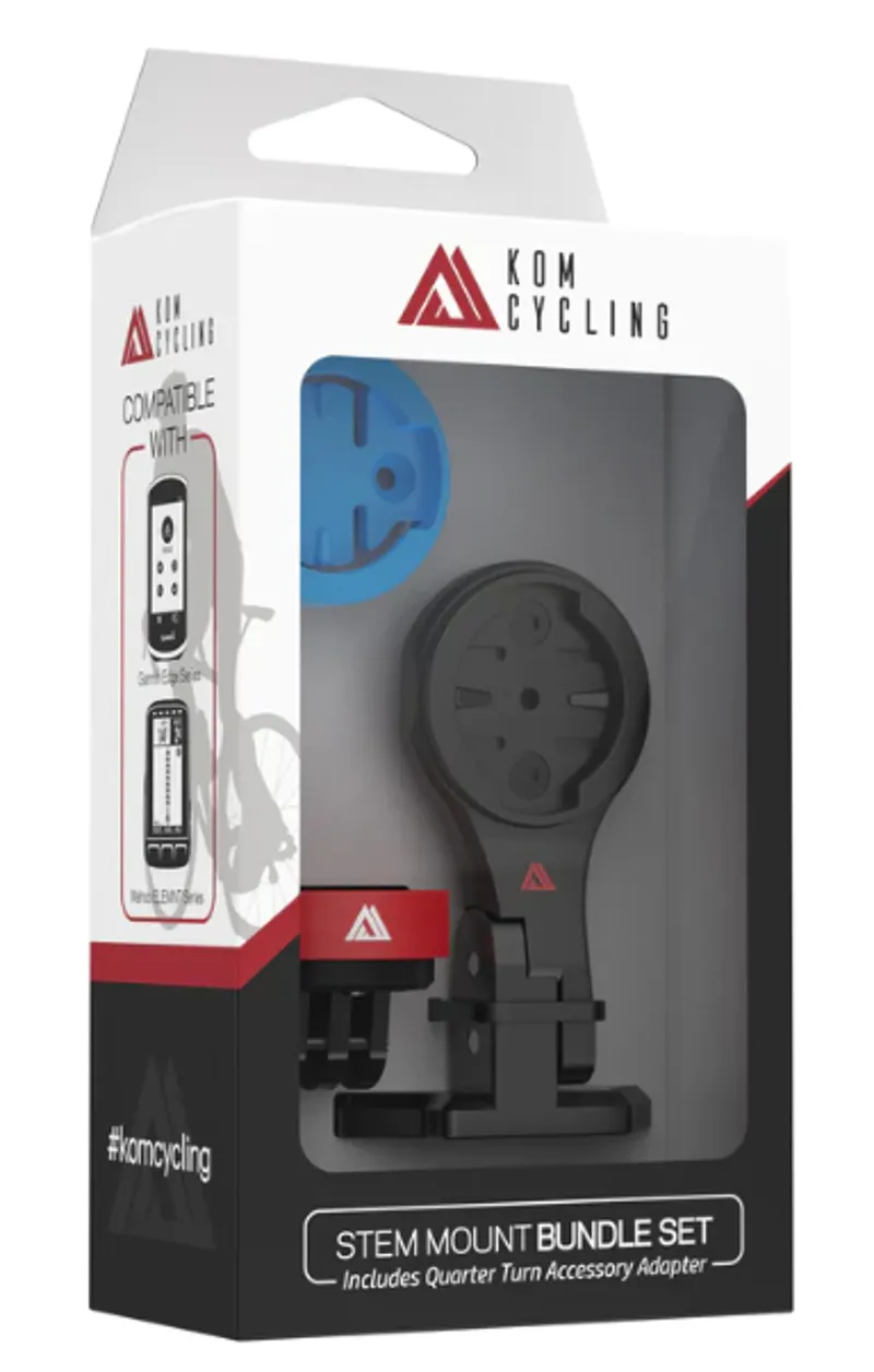 KOM Stem Mount Combo Kit - Garmin/Wahoo Compatible-1