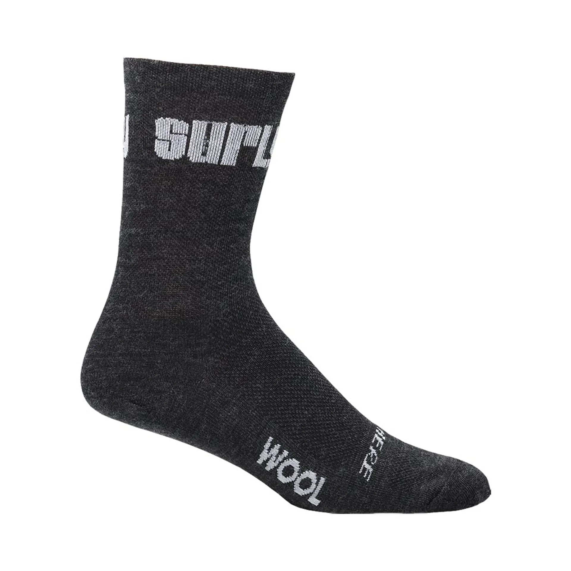 Chaussettes Surly Logo 63 Laine - Petites (Taille S) - Noires Avec Logo Brodé - Parfaites Pour Le Cyclisme