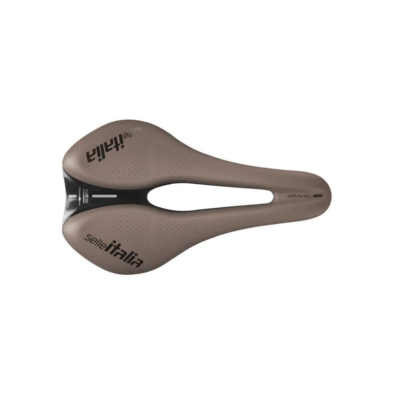 Selle Italia Novus Boost Evo TM Superflow Gravel Saddle in Mud Brown