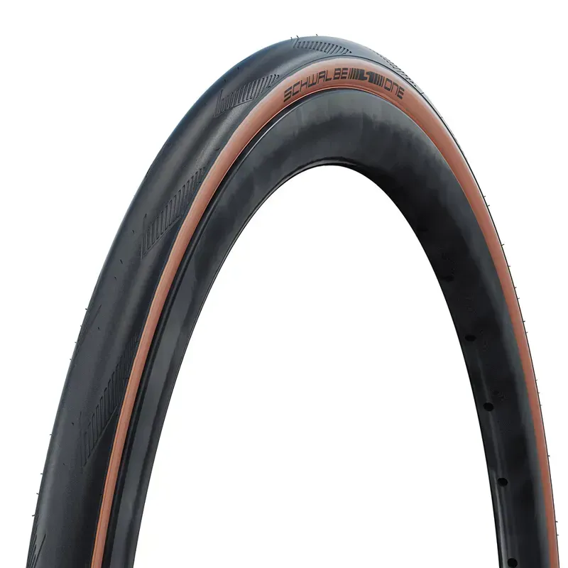 Schwalbe One 700x2 Tubeless Easy Tyre in Black/Skinwall