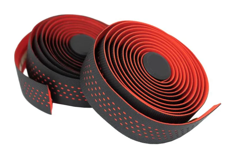 KranX Stretta Primo-High Grip Anti-Shock H-bar Tape in Black/Red